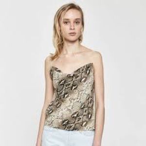 Stelen snake print tank top small
